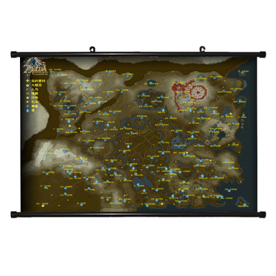 塞尔达王国之泪神庙地图游戏海报
