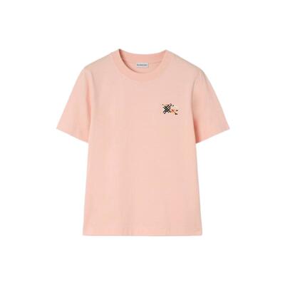 格纹棉质T恤衫BURBERRY