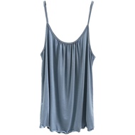 褶皱宽松无袖吊带韩版女打底