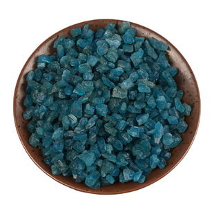 天然蓝磷灰石原石水晶宝石级小颗粒碎石镶嵌DIY手作鱼缸花盆造景