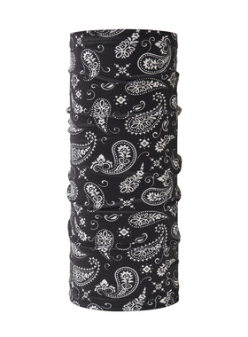 男士黑色佩斯利护颈骑行围脖