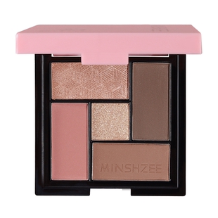 茗希芝暖陶格调眼影盘5色哑光质地初学者新手全能盘日常彩妆高光