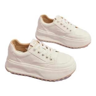 星期六小白鞋女鞋春季新款厚底增高松糕鞋女士轻便舒适百搭运动鞋