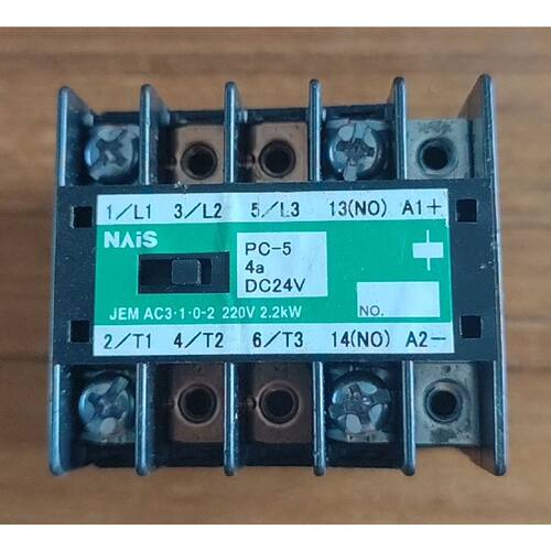 议价NAiS接触器PC54aDC24V65元可维修