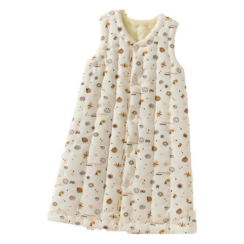 儿童纯棉花手工家居服睡袋睡袍