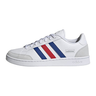 Adidas阿迪Court经典白蓝红三道杠男女运动板鞋FW8250 H02029