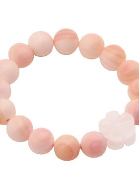 天然女王贝白玉凤凰螺胭脂螺手串