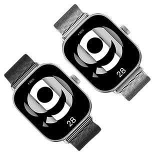 适用红米watch5表带智能运动redmiwatch4手表金属磁吸小米手环9Pro米兰尼斯8Pro男表链四五代配件女硅胶
