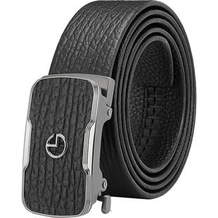 【不锈钢】金利来皮带男真皮裤带自动扣牛皮商务品牌自动扣腰带