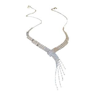 夸张礼服流苏新娘项链女款2025新款婚纱配饰高级感时尚锁骨链颈链