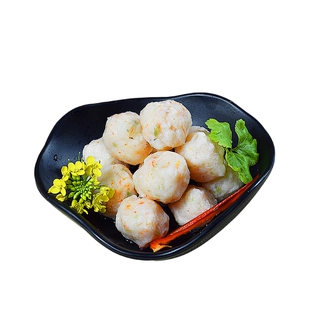 德裕隆潮汕达濠虾丸低脂火锅烧烤关东煮食材新鲜实心丸子
