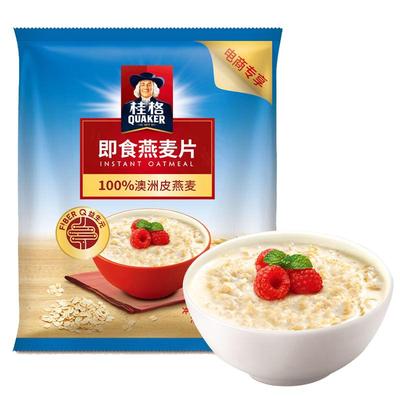 桂格即食燕麦片1478g*1袋装早餐冲饮营养谷物代餐原味麦片