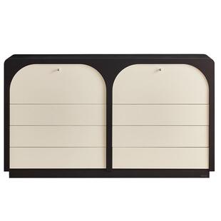 全友家居法式复古风八斗柜2025新款客厅靠墙储物柜卧室床尾置物柜