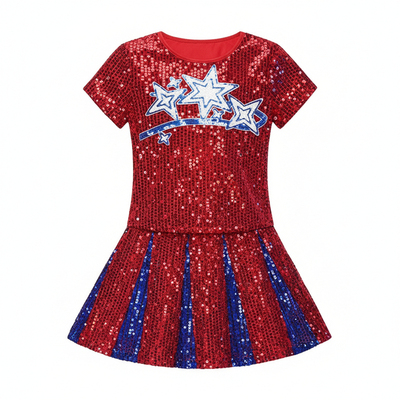 闪耀年会夜亮片缀高光开场舞蹈服