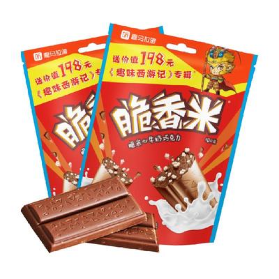 脆香米牛奶夹心巧克力120g×2袋