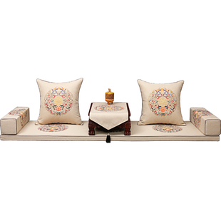 红木沙发坐垫中式实木家具罗汉床沙发垫套罩乳胶椅垫飘窗靠背定制