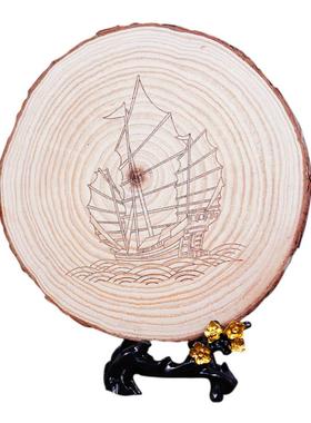 客厅玄关松木生态免费定制摆件