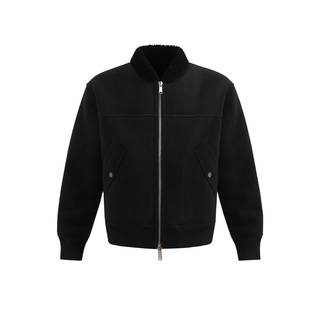 ESAT 皮毛一体仿麂皮毛领加厚飞行夹克