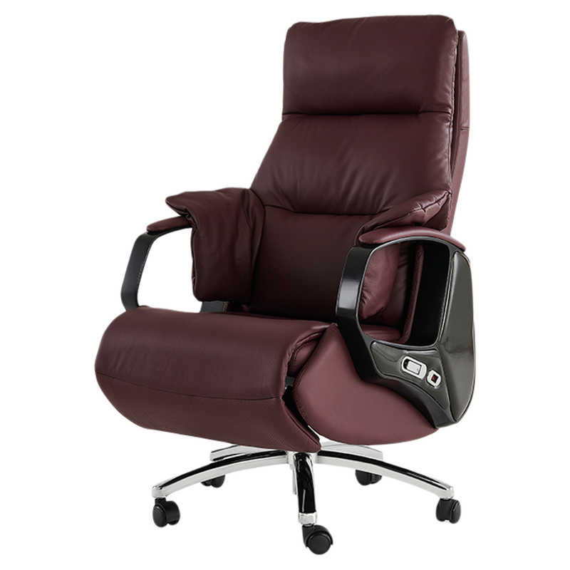 风度简美真皮电脑椅可躺办公室