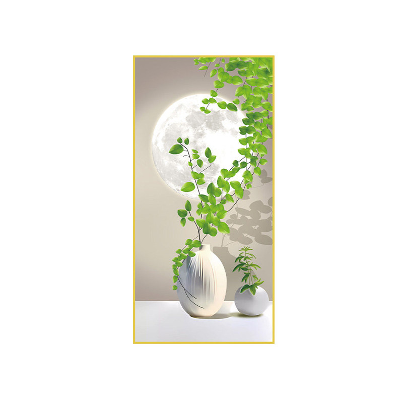 2026新款3d立体自粘玄关装饰画入户正对门走廊过道客厅墙贴画壁纸