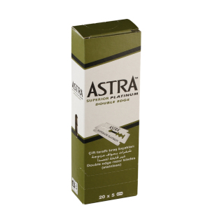 ASTRA俄罗斯绿A白金刃口双面刀片手动安全传统老式剃须刀刮胡刀片