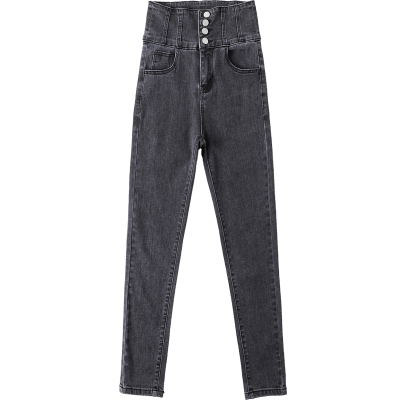 烟灰色超高腰紧身款长美人加长版