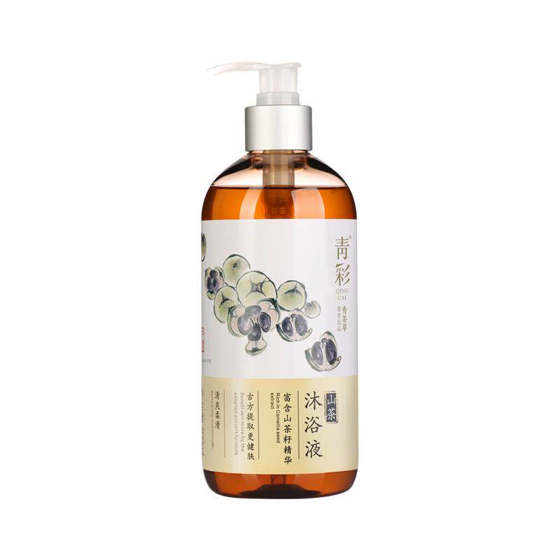 青彩山茶弱酸性清洁滋润沐浴露