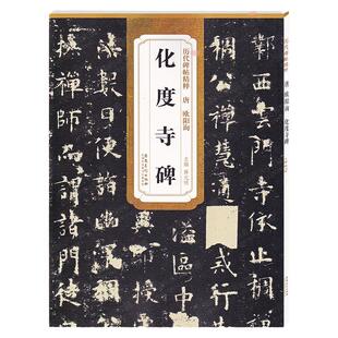 历代碑帖精粹 唐 欧阳询化度寺碑 简体旁注碑帖楷书毛笔字帖杜浩毛笔碑帖练习欧阳询化度寺碑字帖 安徽美术出版社