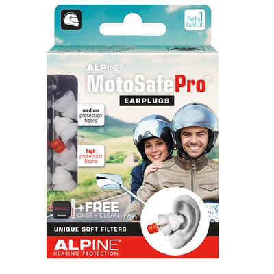 Alpine Motosafe骑行耳塞摩托安全防护降噪隔音竞赛驾车马路风噪