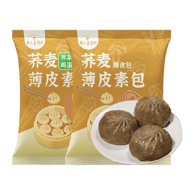 野人日记荞麦薄皮素包上锅即蒸