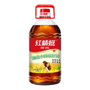 RDGO/红蜻蜓粮油菜籽油潼南小榨菜籽油5L浓香非转压榨家庭大桶