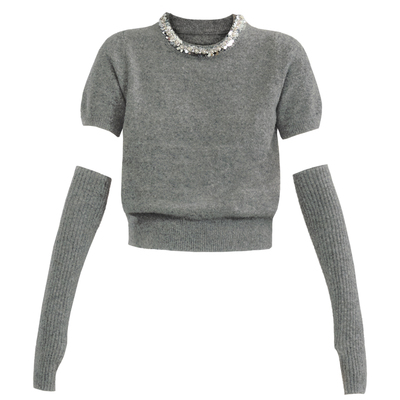 易碎商店设计感针织上衣