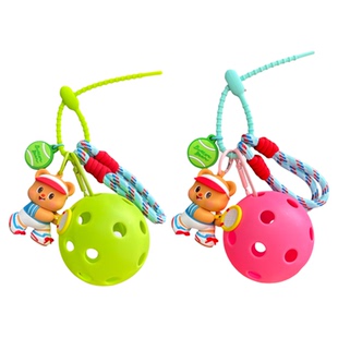 原创手工匹克球包包挂件正版黄油小熊公仔男女礼物背包挂饰学生