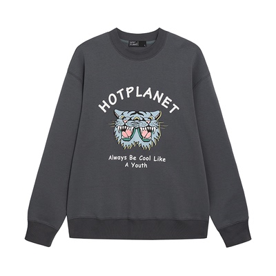 HOTPLANET潮流印花宽松圆领卫衣