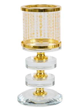 藏村烫金般若波罗烛台酥油灯