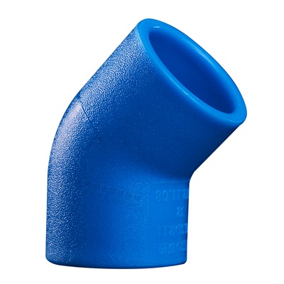 联塑PE45度弯头水管配件大全4分