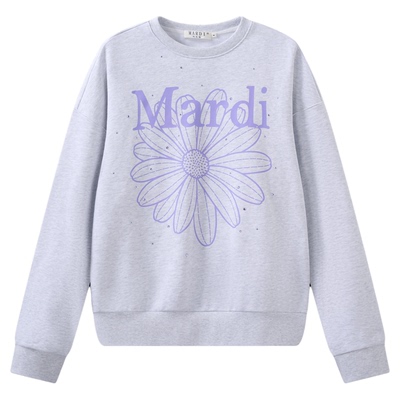 MARDI小雏菊印花宽松百搭卫衣