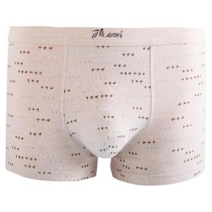 顶呱呱内裤男士棉质中腰底裤平角裤四角裤青年裤头男生内裤三条装