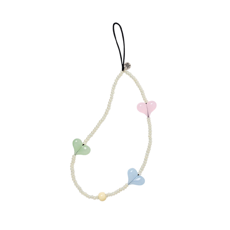 String Ting 霜糖爱心蛋糕手机链Icing On the Cake Love Heart适用于iPhone全系列便携挂链挂绳腕带配件串珠