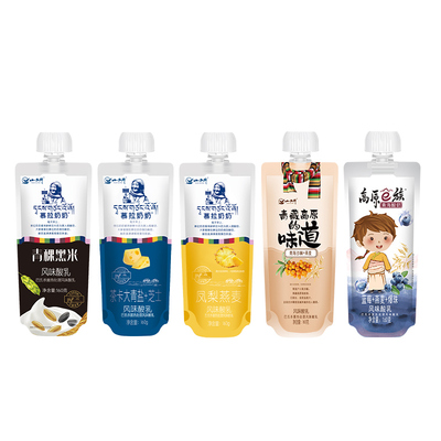 青海慕拉酸奶5种口味全家福组合