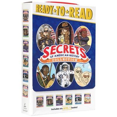 英文原版历史科普绘本Ready-to-Read准备阅读系列：Secrets of American History Collection 6册盒装  儿童启蒙插画故事书籍
