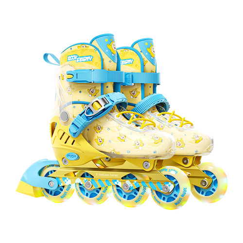 蛋仔派对轮滑鞋女童滑轮鞋儿童溜冰鞋6-12岁男童旱冰全套装初学者
