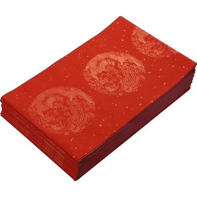 批发万年红对联宣纸大红书法洒金