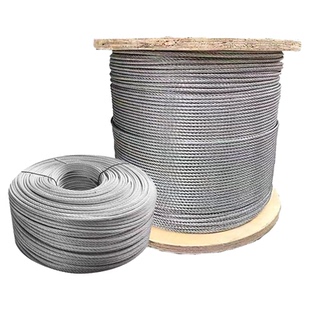 镀锌不包塑钢丝绳1-11mm安全绳固定挂灯钢丝绳晾衣捆绑拉线钢丝绳