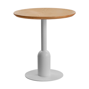 北欧实木小圆桌创意简约餐桌咖啡厅奶茶店桌椅组合会客洽谈桌圆桌