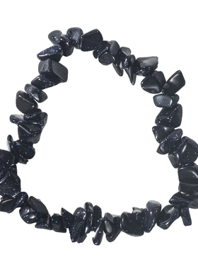 玥珑天玺带孔天然碎石水晶手链