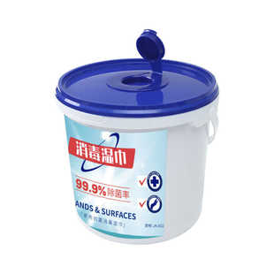 桶装消毒湿巾不含酒精仪器设备清洁杀菌办公室家庭用巨无霸湿纸巾