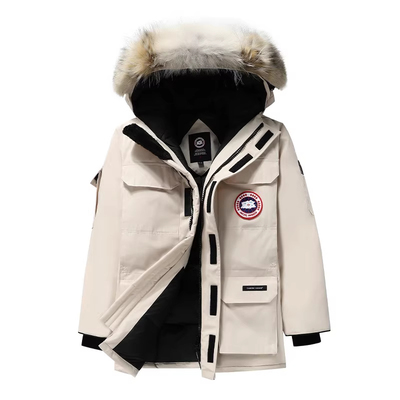 大鹅羽绒服男款冬季工装2025新款08款远征中长款派克大衣女士外套