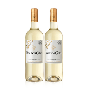 官方直营 木桐嘉棣法国进口AOC波尔多干白葡萄酒750ml2支装