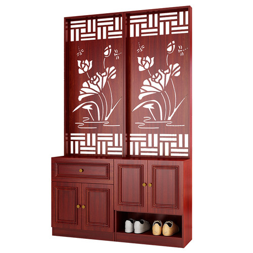 入户屏风客厅新中式镂空隔断柜装饰实木现代简约家用墙进门玄关柜